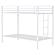 Alevera Metal Twin Over Twin Bunk Bed w/Ladder White by Coaster