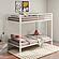 Alevera Metal Twin Over Twin Bunk Bed w/Ladder White by Coaster