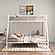 Alevera Metal Twin Over Full Bunk Bed w/Ladder White by Coaster