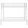Alevera Metal Twin Over Full Bunk Bed w/Ladder White by Coaster