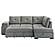 Roanne Fabric Upholstered Sleeper Sectional Sofa - Grey by Coaster