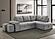 Roanne Fabric Upholstered Sleeper Sectional Sofa - Grey by Coaster