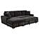 Pastrana Upholstered Sleeper Sectional Left Arm Facing Chaise - Grey by Coaster