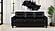 Scotland Faux Leather Upholstered Track Arm Sofa - Black by Coaster
