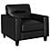 Scotland Faux Leather Upholstered Track Arm Chair - Black by Coaster