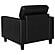 Scotland Faux Leather Upholstered Track Arm Chair - Black by Coaster