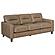 Scotland Faux Leather Upholstered Track Arm Sofa - Brown by Coaster