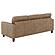 Scotland Faux Leather Upholstered Track Arm Sofa - Brown by Coaster