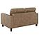 Scotland Faux Leather Upholstered Track Arm Loveseat - Brown by Coaster