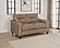Scotland Faux Leather Upholstered Track Arm Loveseat - Brown by Coaster