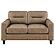 Scotland Faux Leather Upholstered Track Arm Loveseat - Brown by Coaster