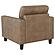 Scotland Faux Leather Upholstered Track Arm Chair - Brown by Coaster