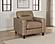 Scotland Faux Leather Upholstered Track Arm Chair - Brown by Coaster