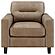 Scotland Faux Leather Upholstered Track Arm Chair - Brown by Coaster
