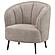 Ellorie Upholstered Channel Back Curved Chair - Beige by Coaster