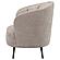 Ellorie Upholstered Channel Back Curved Chair - Beige by Coaster