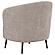 Ellorie Upholstered Channel Back Curved Chair - Beige by Coaster