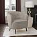 Ellorie Upholstered Channel Back Curved Chair - Beige by Coaster