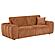 Burnett Chenille Upholstered Wide Arm Sofa Burnt - Orange by Coaster