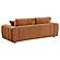 Burnett Chenille Upholstered Wide Arm Sofa Burnt - Orange by Coaster