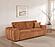 Burnett Chenille Upholstered Wide Arm Sofa Burnt - Orange by Coaster
