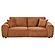 Burnett Chenille Upholstered Wide Arm Sofa Burnt - Orange by Coaster