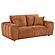 Burnett Chenille Upholstered Wide Arm Loveseat Burnt - Orange by Coaster