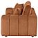 Burnett Chenille Upholstered Wide Arm Loveseat Burnt - Orange by Coaster