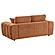 Burnett Chenille Upholstered Wide Arm Loveseat Burnt - Orange by Coaster