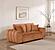 Burnett Chenille Upholstered Wide Arm Loveseat Burnt - Orange by Coaster