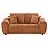 Burnett Chenille Upholstered Wide Arm Loveseat Burnt - Orange by Coaster