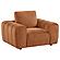 Burnett Chenille Upholstered Accent Chair Burnt - Orange by Coaster