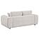 Burnett Chenille Upholstered Wide Arm Loveseat - Ivory by Coaster