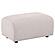 Burnett Chenille Upholstered Ottoman - Ivory by Coaster