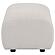 Burnett Chenille Upholstered Ottoman - Ivory by Coaster