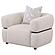 Jeanette Fabric Upholstered Round Arm Accent Chair - Beige by Coaster