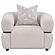 Jeanette Fabric Upholstered Round Arm Accent Chair - Beige by Coaster