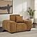 Octavia Upholstered Track Arm Accent Chair - Amber by Coaster