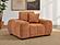 Octavia Upholstered Track Arm Accent Chair - Orange by Coaster