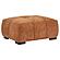 Octavia Upholstered Rectangular Ottoman - Orange by Coaster