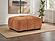 Octavia Upholstered Rectangular Ottoman - Orange by Coaster