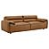 Buxton Top Grain Leather Upholstered Sofa - Orange by Coaster