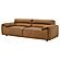 Buxton Top Grain Leather Upholstered Sofa - Orange by Coaster
