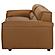 Buxton Top Grain Leather Upholstered Sofa - Orange by Coaster