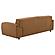 Buxton Top Grain Leather Upholstered Sofa - Orange by Coaster