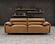 Buxton Top Grain Leather Upholstered Sofa - Orange by Coaster