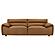 Buxton Top Grain Leather Upholstered Sofa - Orange by Coaster