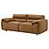 Buxton Top Grain Leather Upholstered Loveseat - Orange by Coaster