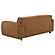 Buxton Top Grain Leather Upholstered Loveseat - Orange by Coaster