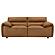 Buxton Top Grain Leather Upholstered Loveseat - Orange by Coaster